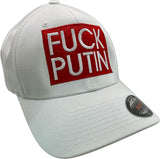 Fuck Putin - White, Flex Fit, Fitted Hat, by Pats Hats