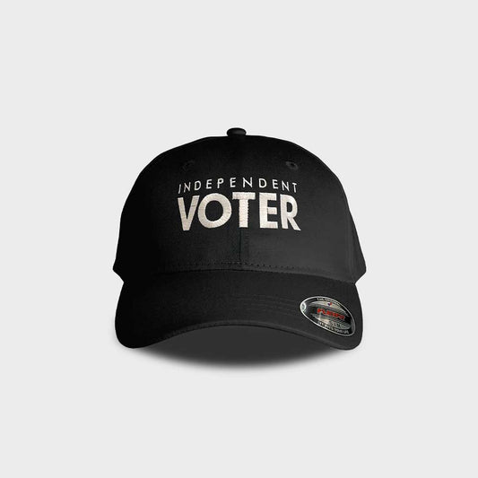 Independant Voter – Flex Fit, Fitted Hat, with Block Lettering by Pats Hats